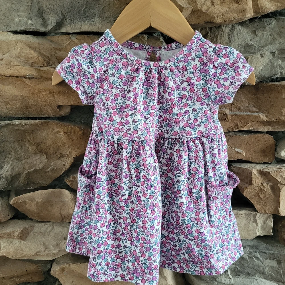 6m Pink and Purple Floral Sundress